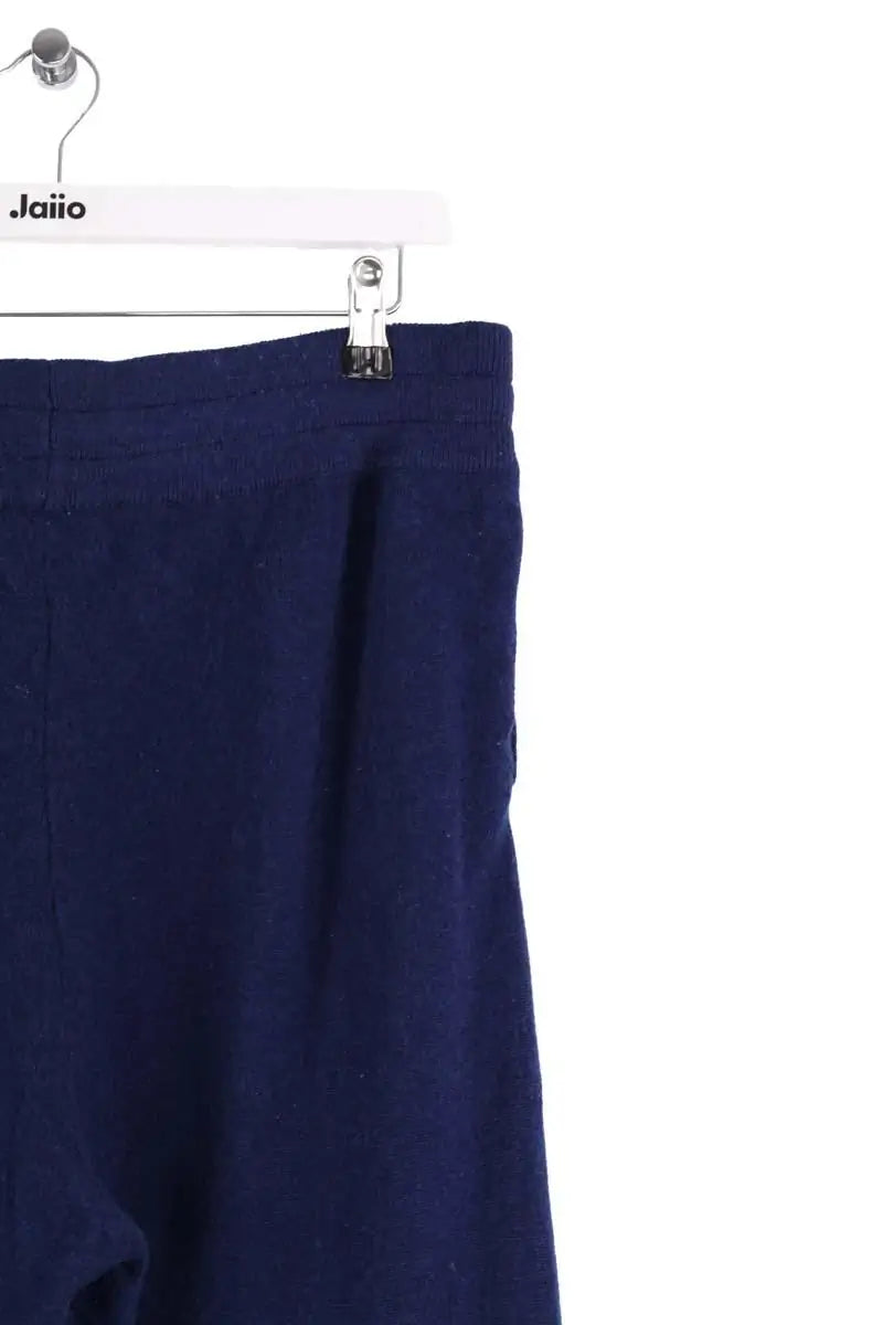 Pantalon Carot Maison Cashmere Bleu en Cachemire