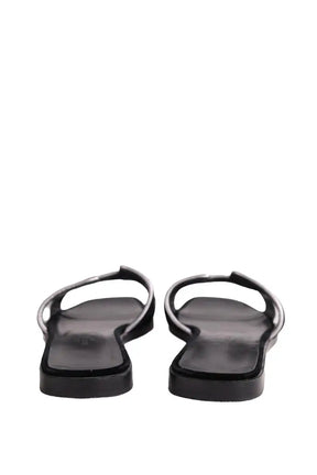 Sandales Oran Hermès ORAN Noir en Cuir