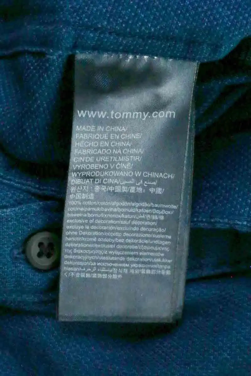 Chemise Tommy Hilfiger Bleu en Coton