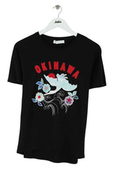 T-shirt Sandro Noir en Coton, taille S - Seconde Main