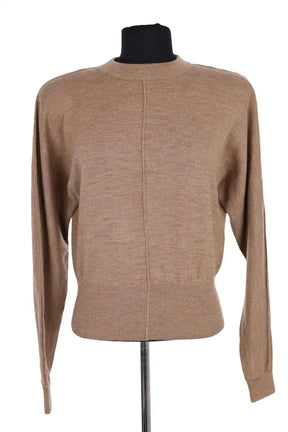 Pull Laurence Bras Beige en Laine, taille S - Seconde Main