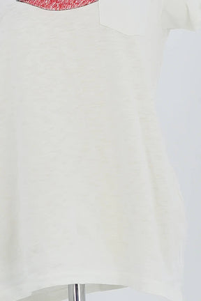 T-shirt Bone  Blanc