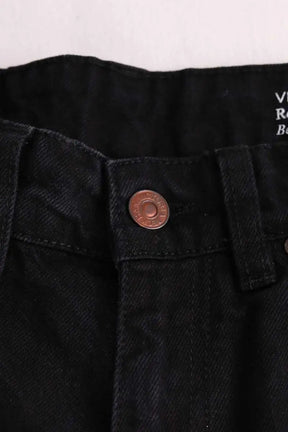 Jean droit Victoria Beckham Bernie Noir en Coton