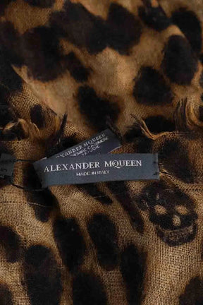 Chèche Alexander McQueen Marron en Cachemire
