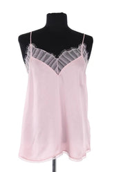 Top sans manche Iro Rose en Soie, taille S - Seconde Main
