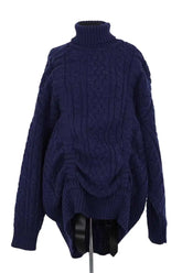 Pull Comme Des Garçons Bleu en Laine, taille M - Seconde Main