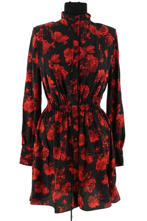 Robe The Kooples Noir en Soie, taille S - Seconde Main