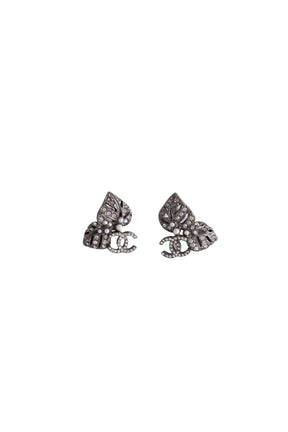 Boucles d'oreilles Chanel Gris en Acier - Seconde Main