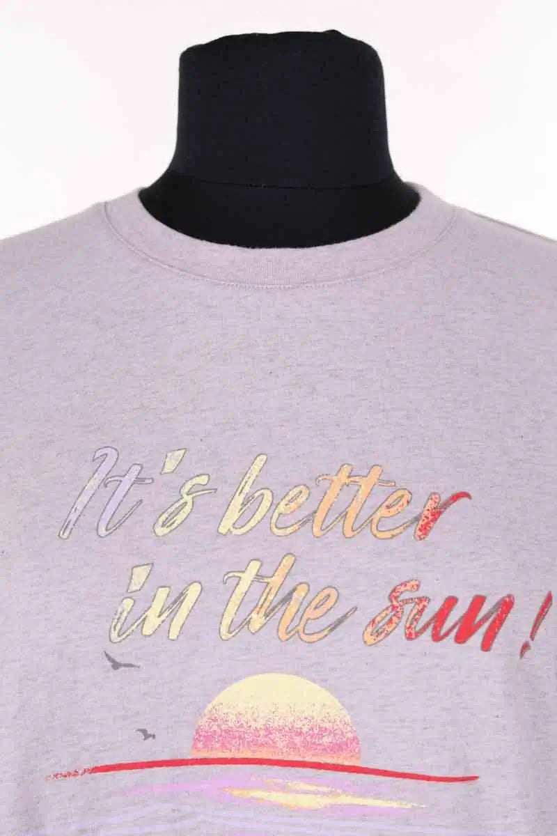 T-shirt Ba&Sh Violet en Coton