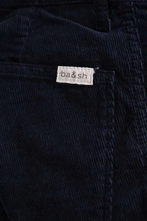 Pantalon court Ba&Sh Marine en Velours
