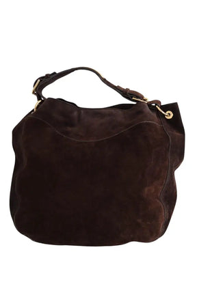 Sac porté épaule Ralph Lauren Marron en Daim - Seconde Main