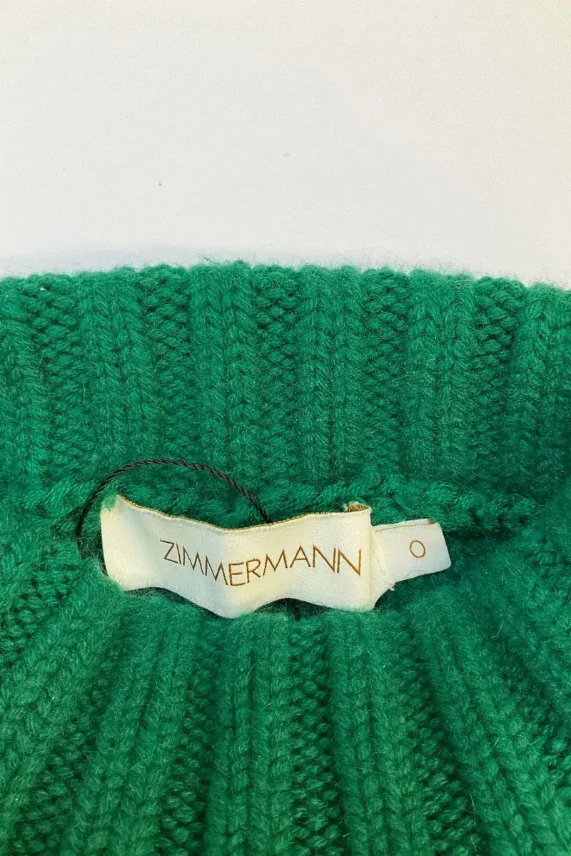 Pull Zimmermann Vert en Cachemire
