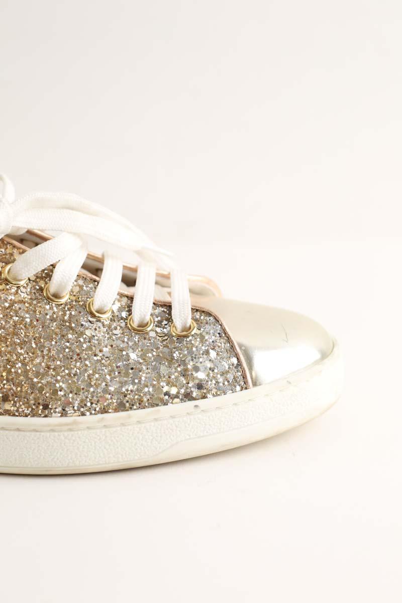 Baskets Louis Vuitton FrontRow Doré