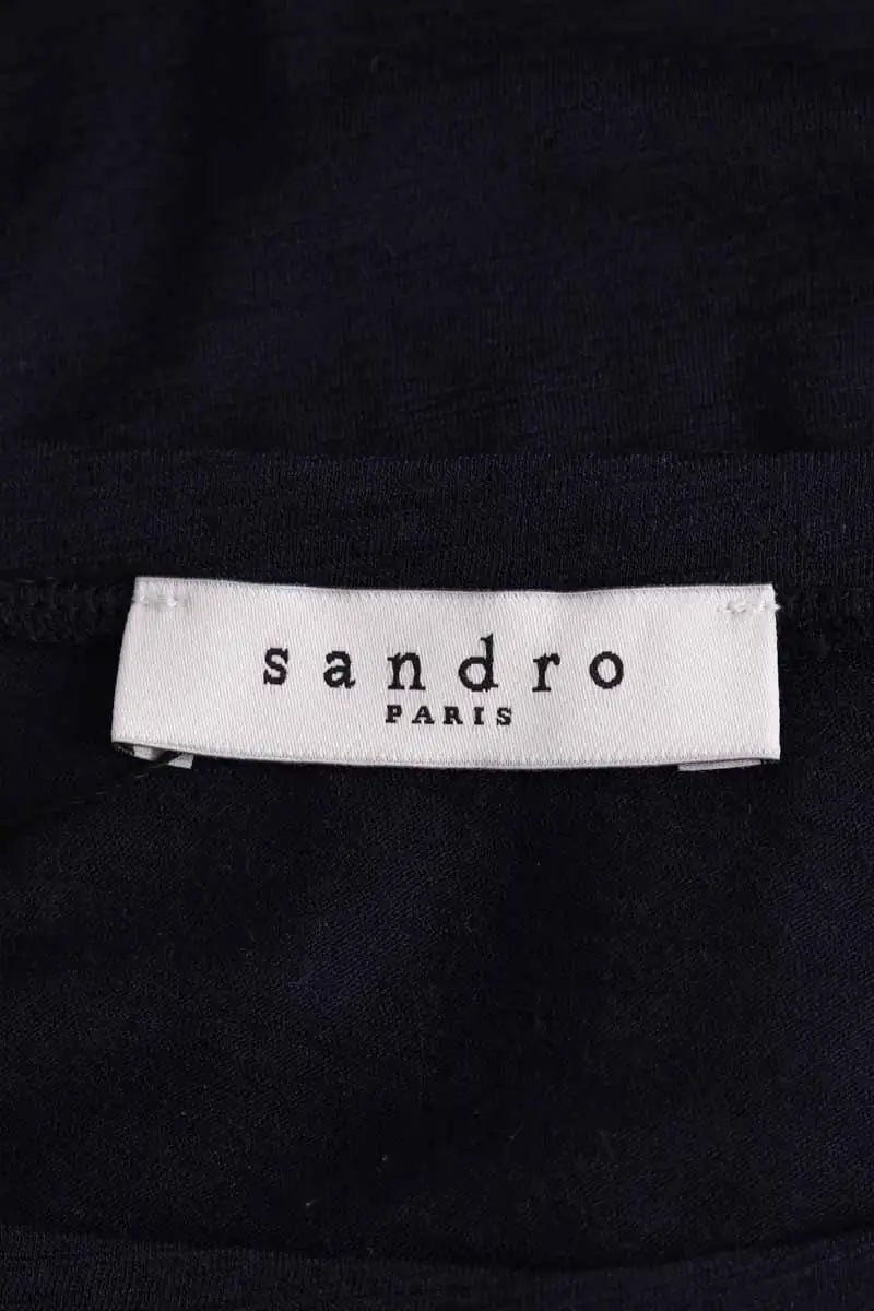 Top Sandro Bleu en Laine