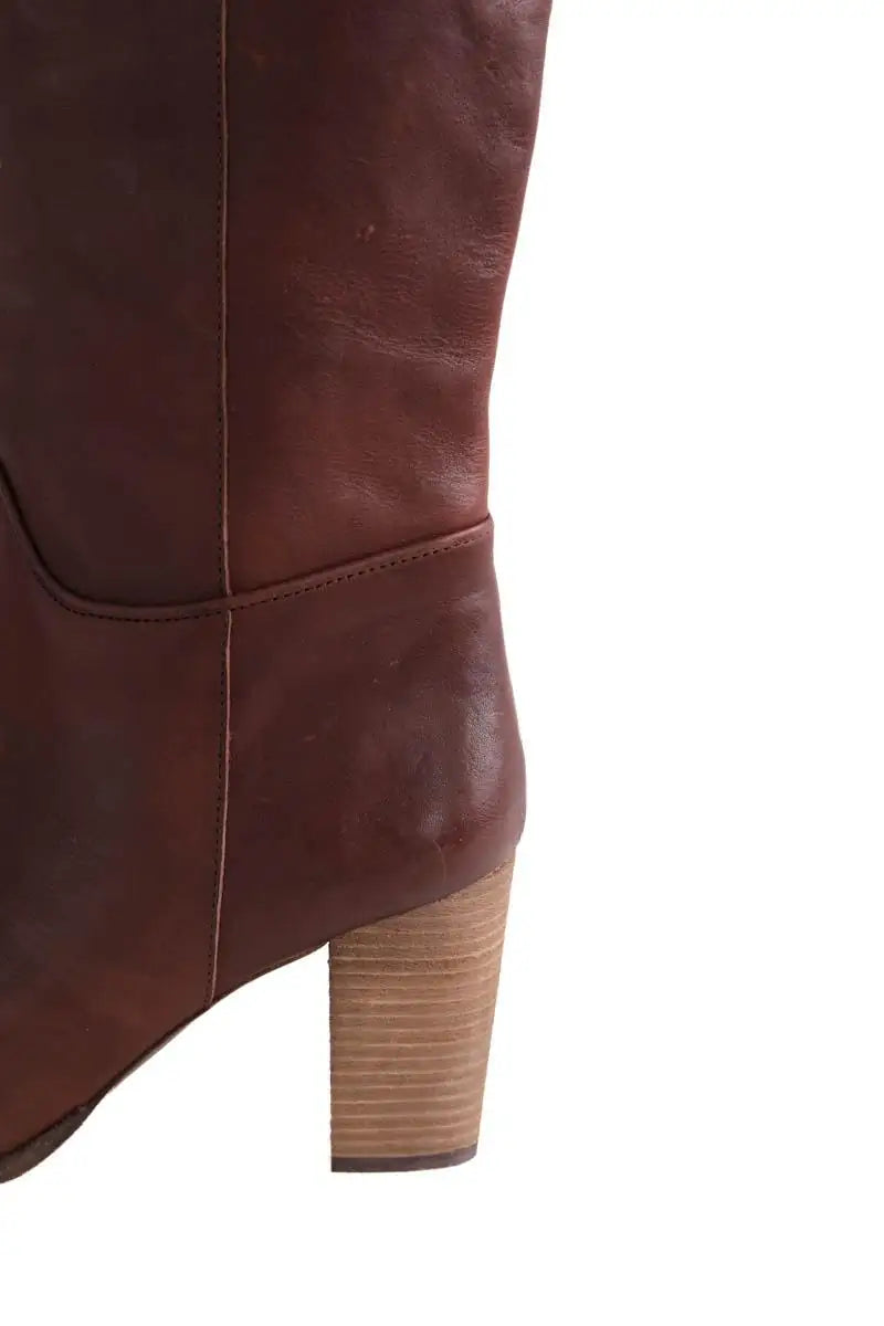 Bottes Sessun Marron en Cuir