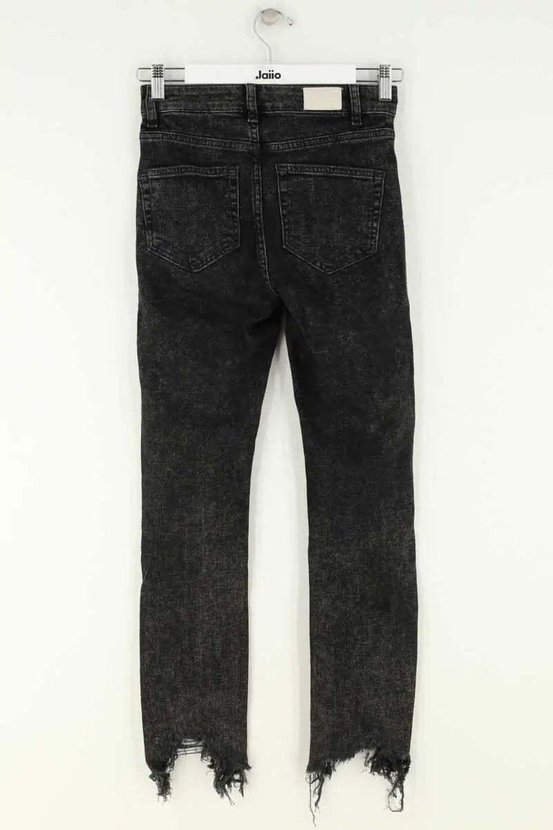 Jean slim Maje Noir en Coton