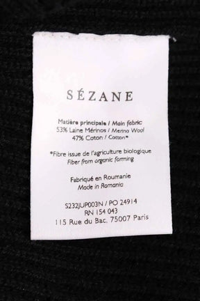 Jupe Sézane Noir en Coton