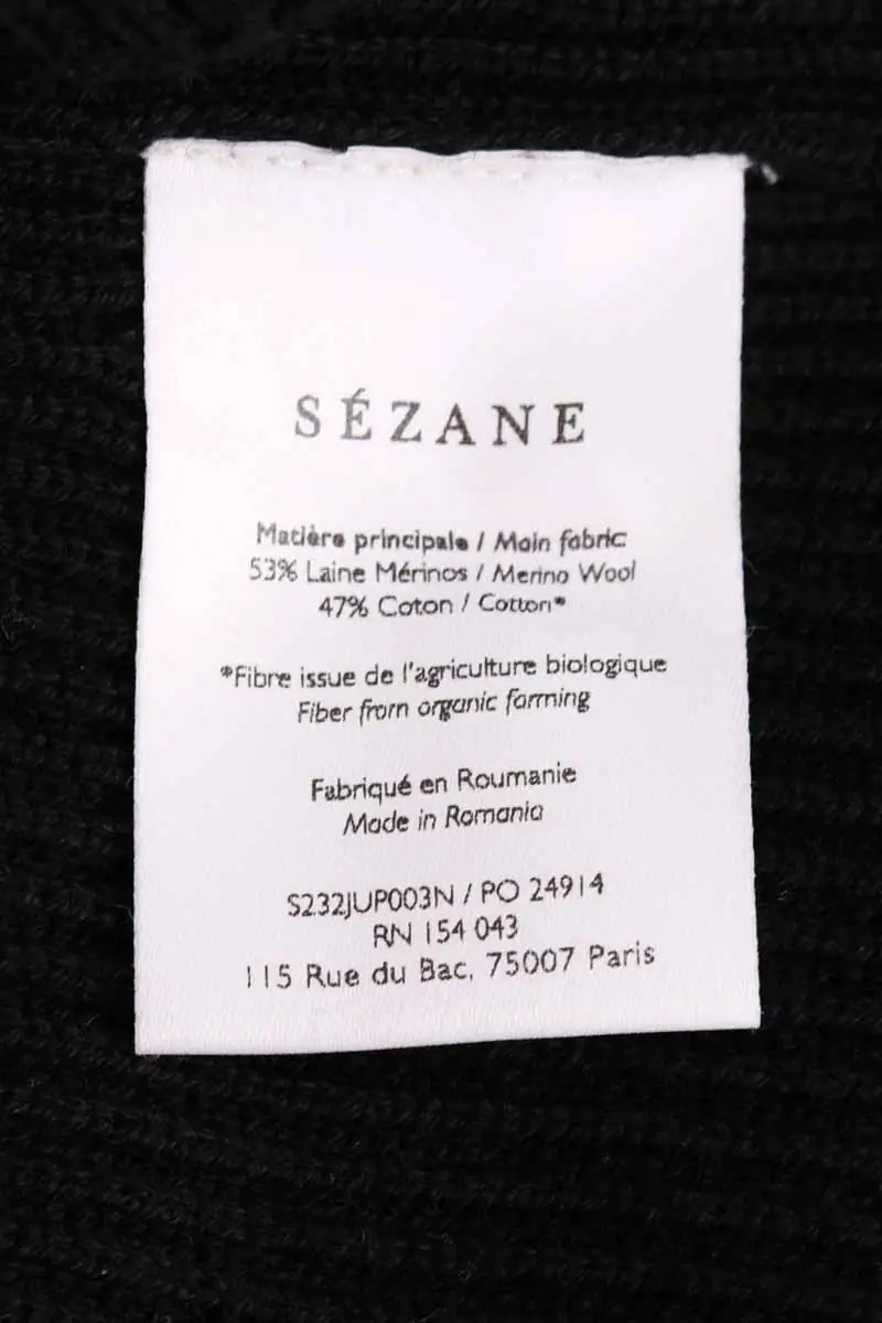 Jupe Sézane Noir en Coton