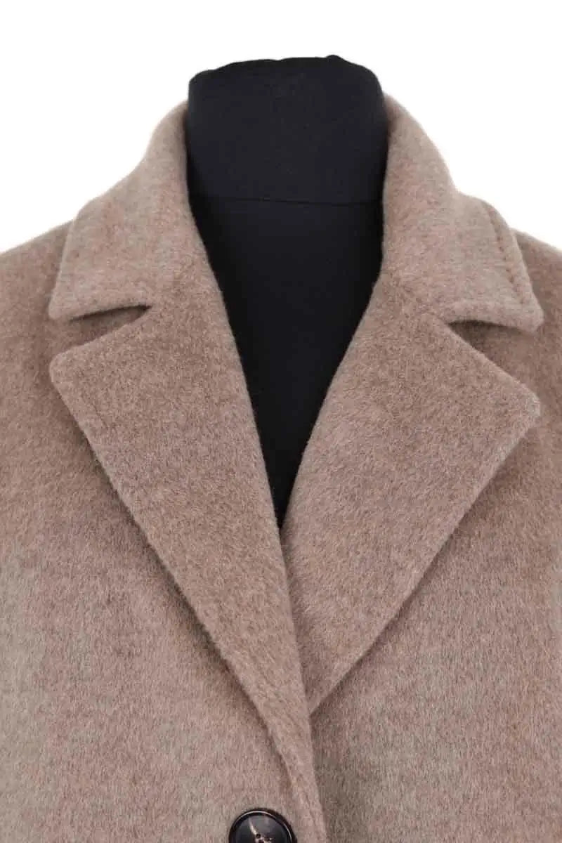 Manteau Gerard Darel Beige en Laine