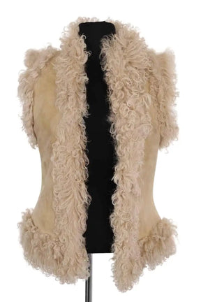 Veste Chloé Beige en Fourrure, taille S - Seconde Main