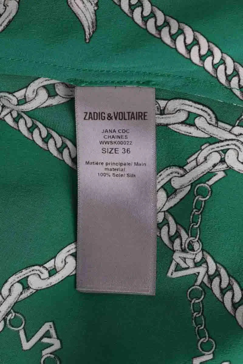 Jupe Zadig & Voltaire Vert en Soie