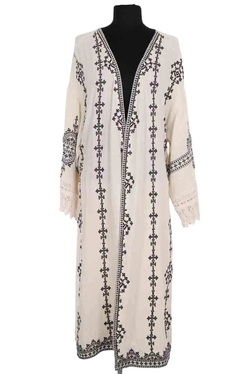 Kimono Stella Forest Ecru en Coton, taille S - Seconde Main