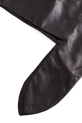 Chapeau Magda Butrym Noir en Cuir