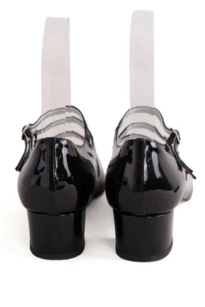 Talons Carel Noir en Cuir