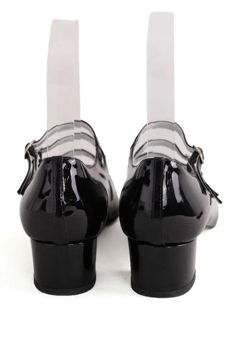 Talons Carel Noir en Cuir