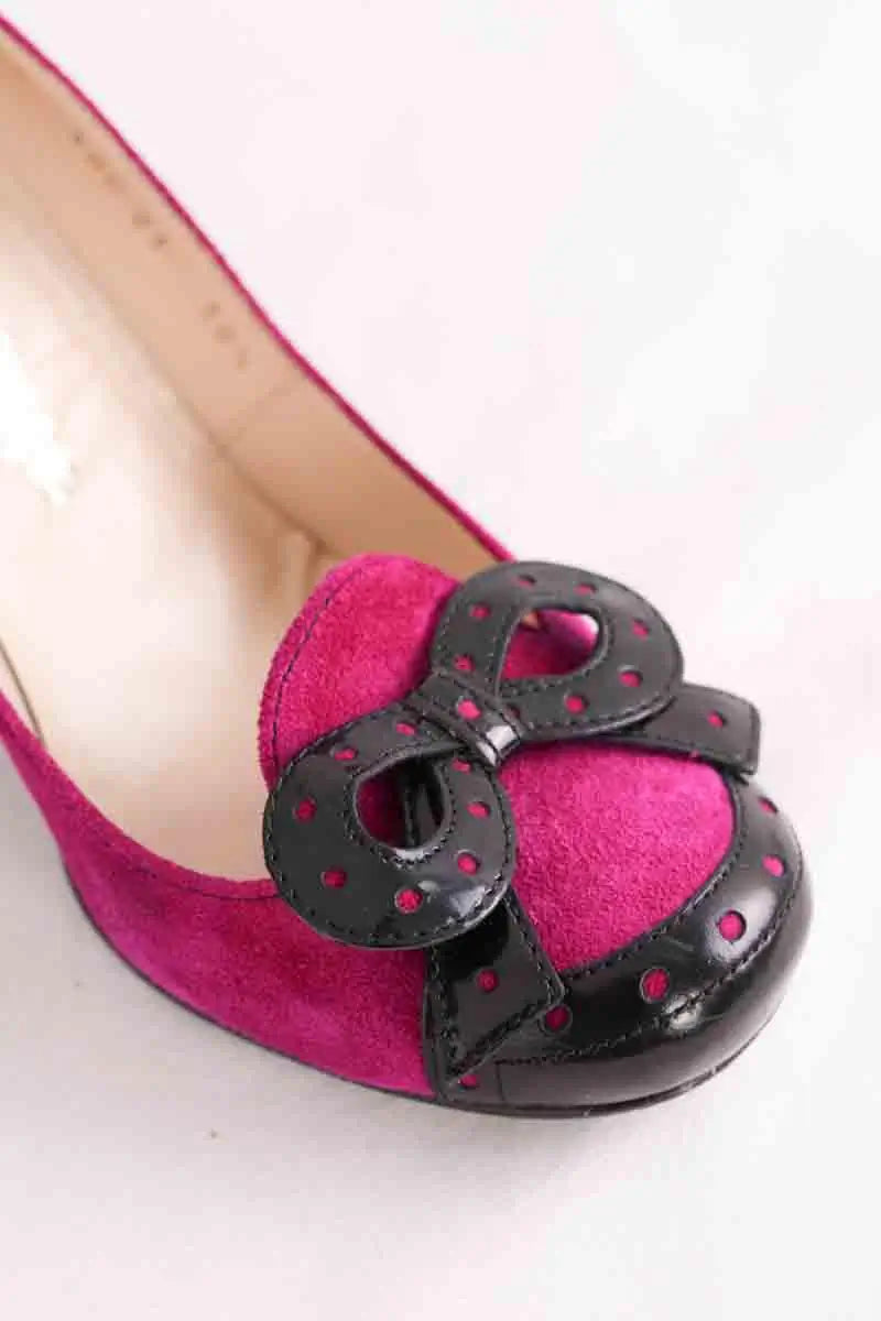 Talons Emporio Armani Violet en Daim