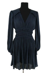 Robe Maje Bleu en Synthétique, taille S - Seconde Main