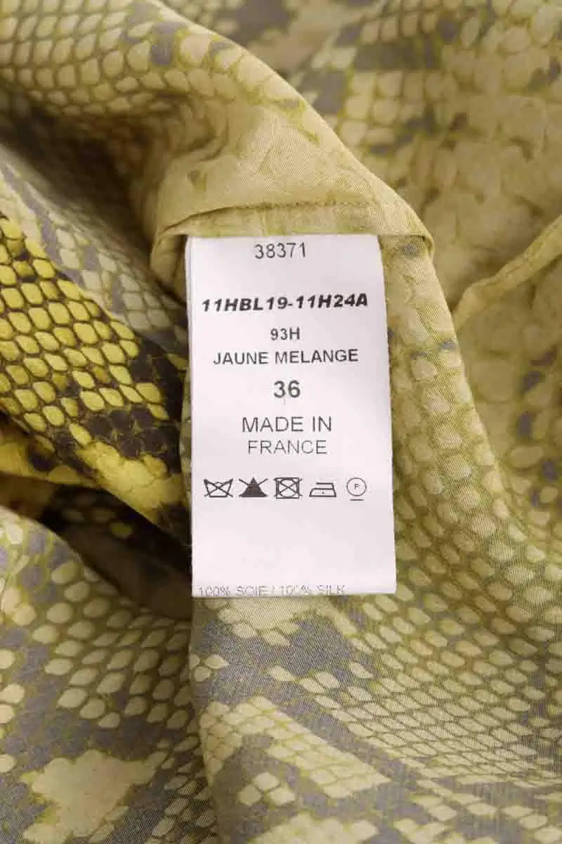 Robe Chloé Jaune en Soie