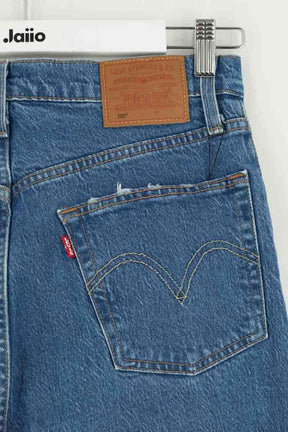 Jean droit Levi's Bleu en Coton