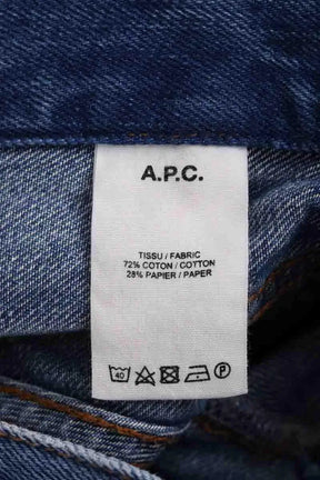 Jean droit APC Bleu en Coton - élasthanne
