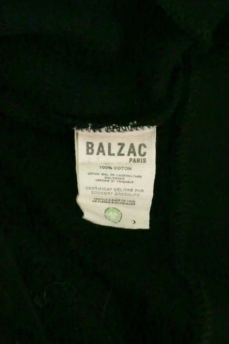 Robe Balzac Noir en Coton