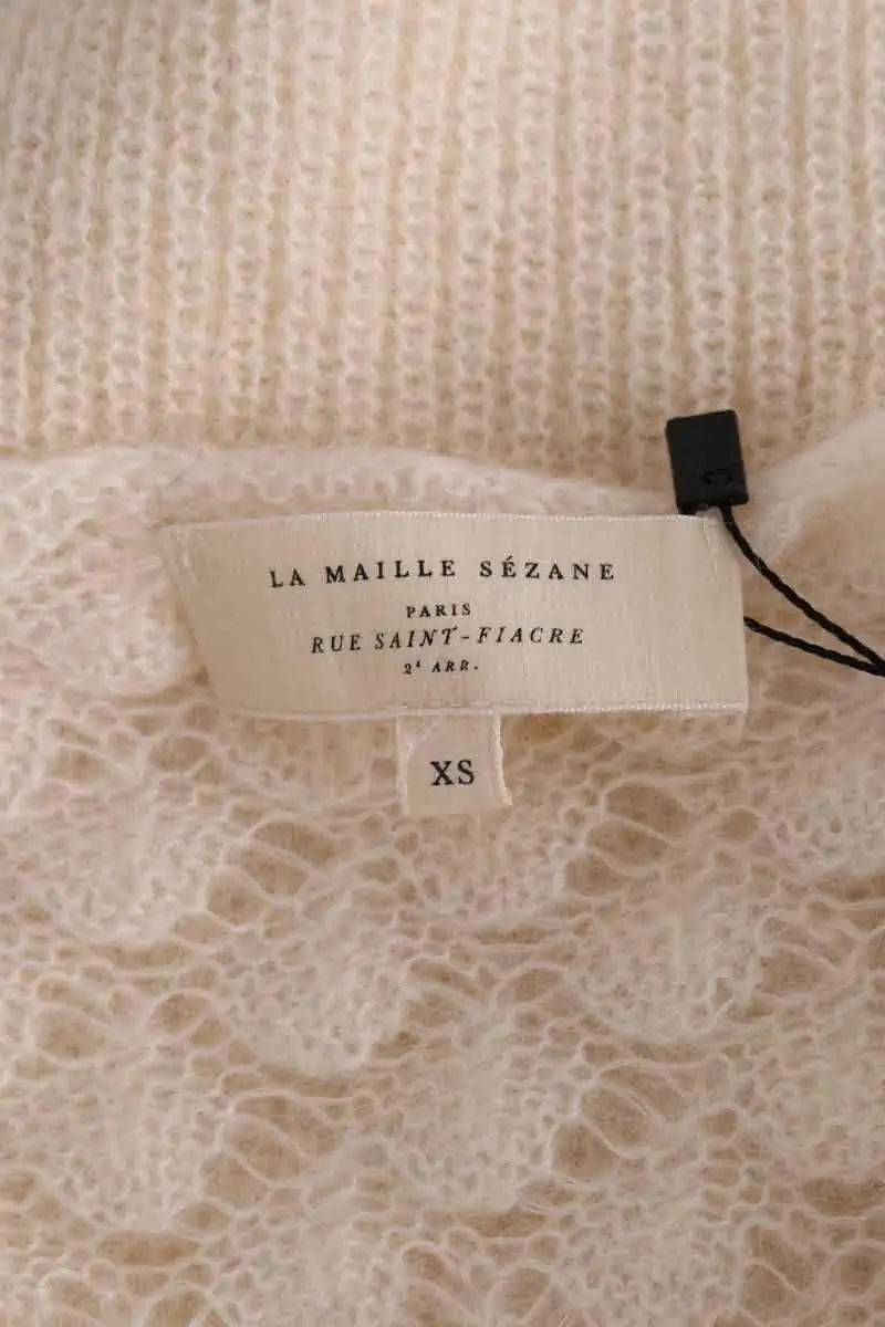 Pull Sézane Ecru en Laine