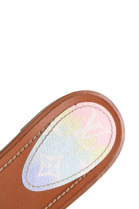 Sandales Louis Vuitton Marron en Cuir