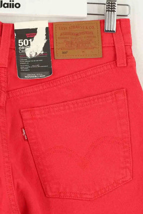 Jean droit Levi's 501 Rouge en Coton