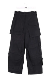 Pantalon large Junya Watanabe Noir en Synthétique, taille M - Seconde Main