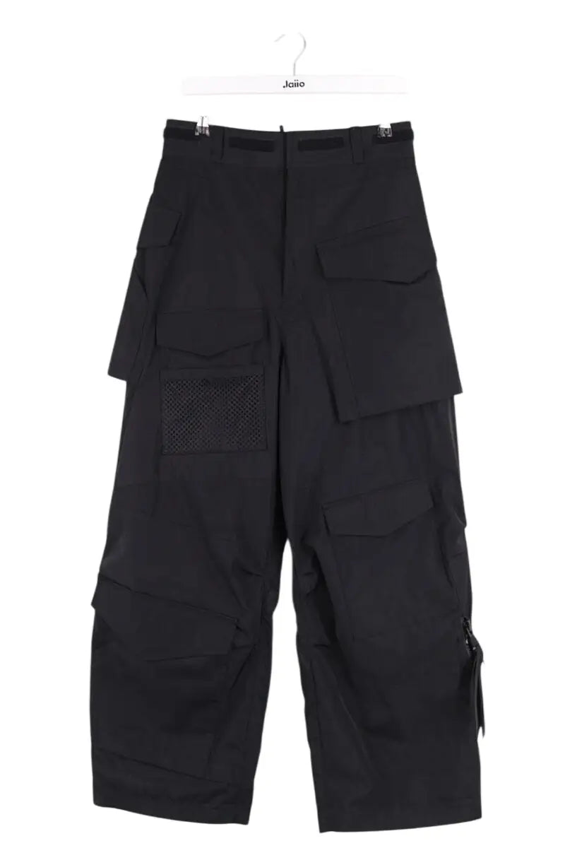 Pantalon large Junya Watanabe Noir en Synthétique, taille M - Seconde Main