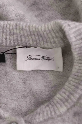 Cardigan American Vintage Gris en Laine