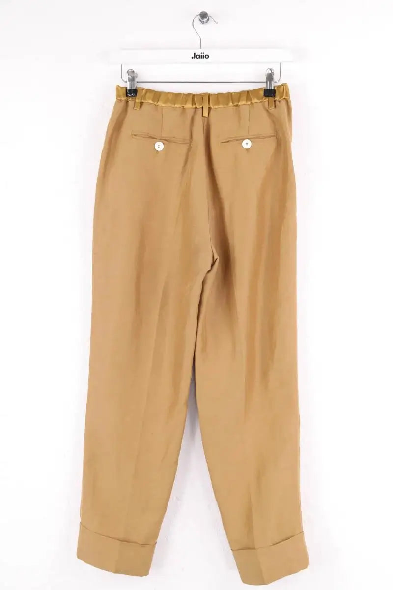 Pantalon Momoni Camel en Lin