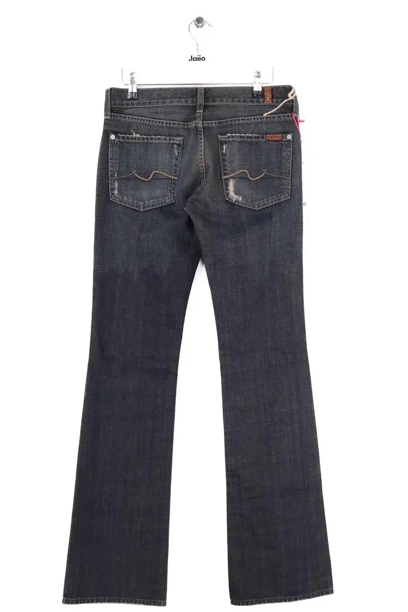 Jean 7 For All Mankind Bleu en Coton