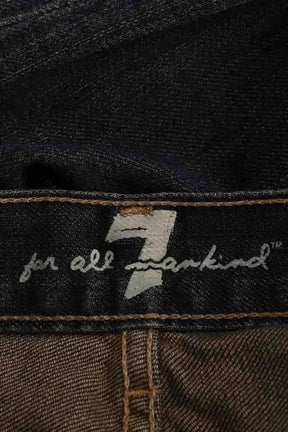 Jean 7 For All Mankind Bleu en Coton