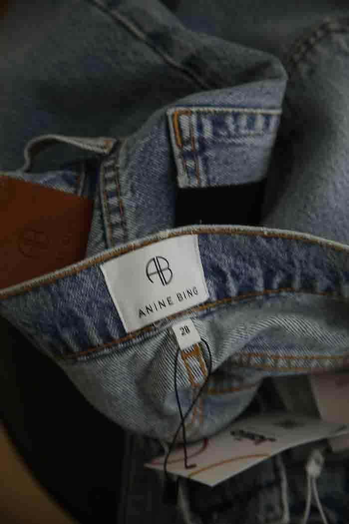 Jean Anine Bing Bleu en Coton