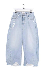 Jean ballon Berenice Pollina Bleu en Coton, taille M - Seconde Main