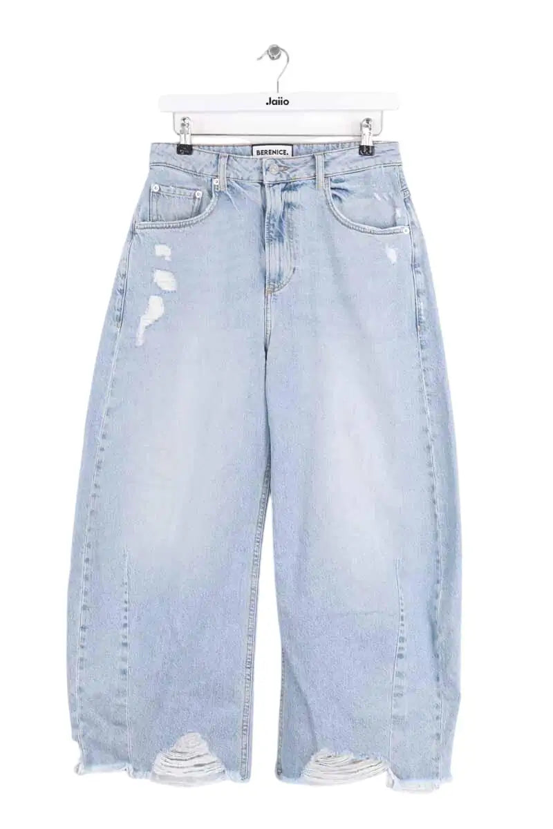 Jean ballon Berenice Pollina Bleu en Coton, taille M - Seconde Main