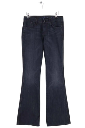 Jean bootcut 7 For All Mankind A pocket Bleu en Coton, taille XS - Seconde Main