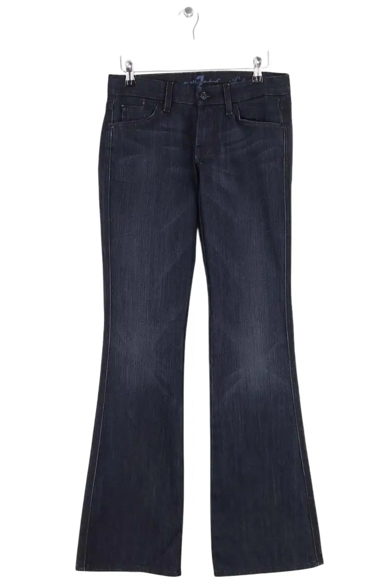 Jean bootcut 7 For All Mankind A pocket Bleu en Coton, taille XS - Seconde Main