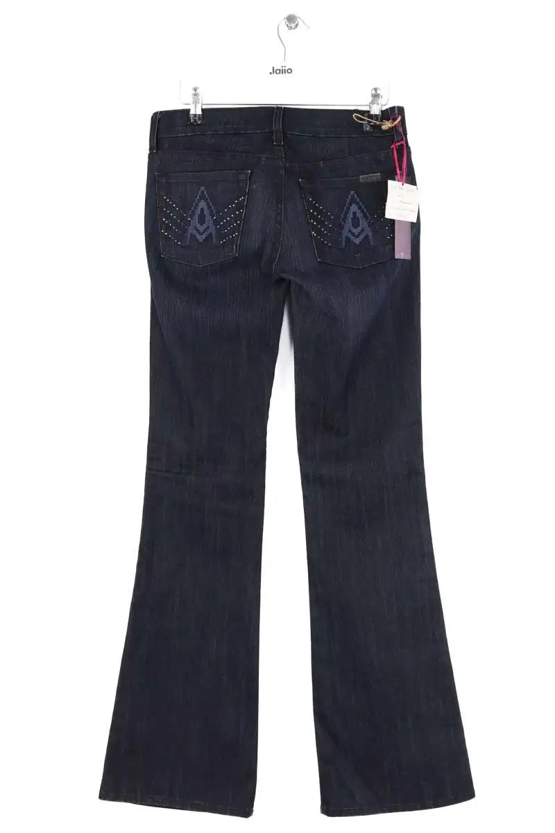 Jean bootcut 7 For All Mankind A pocket Bleu en Coton